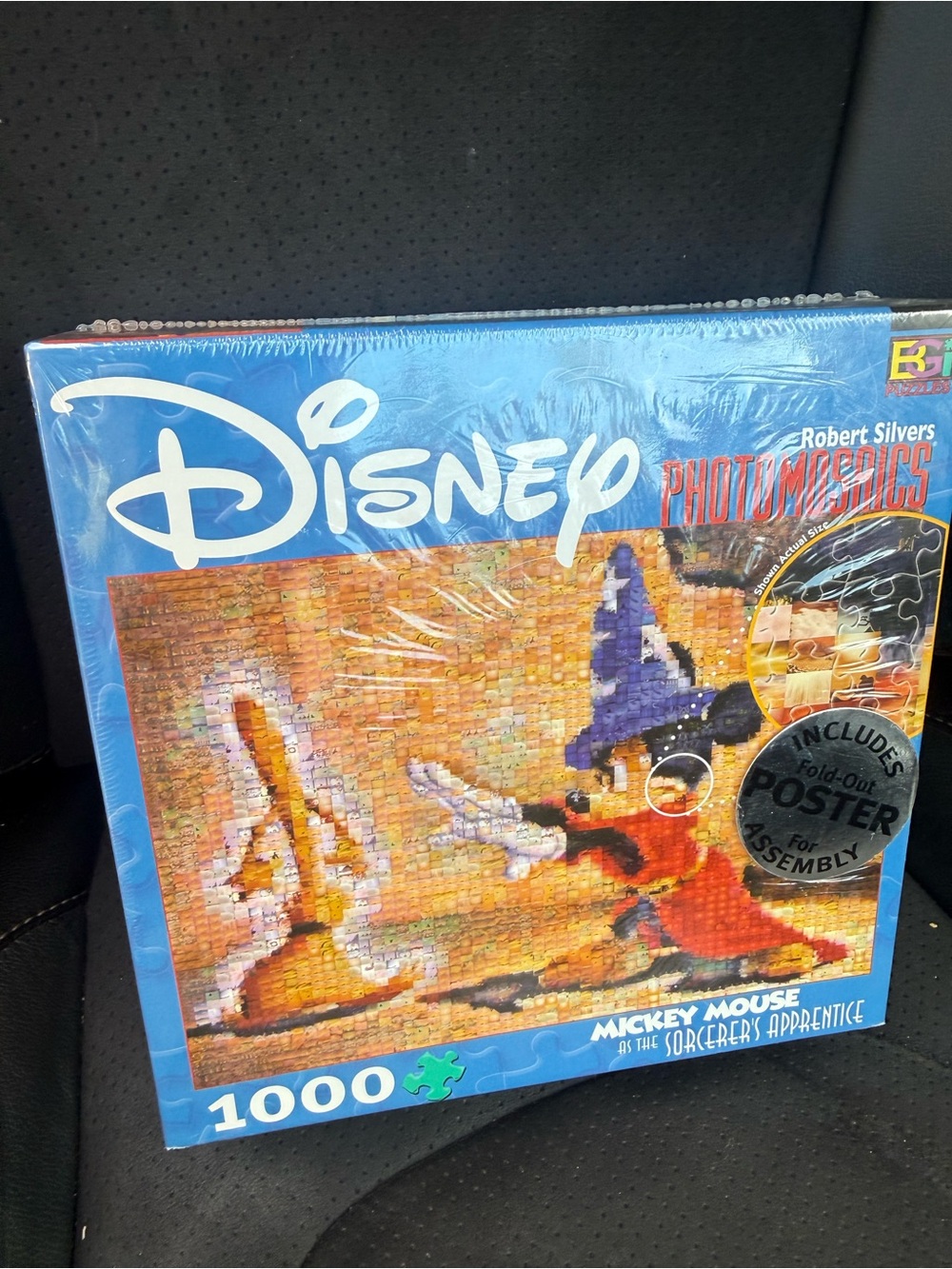Disney Photomosaics 1000 pc Mickey Mouse Sorcerers Puzzle Poster New Sealed
